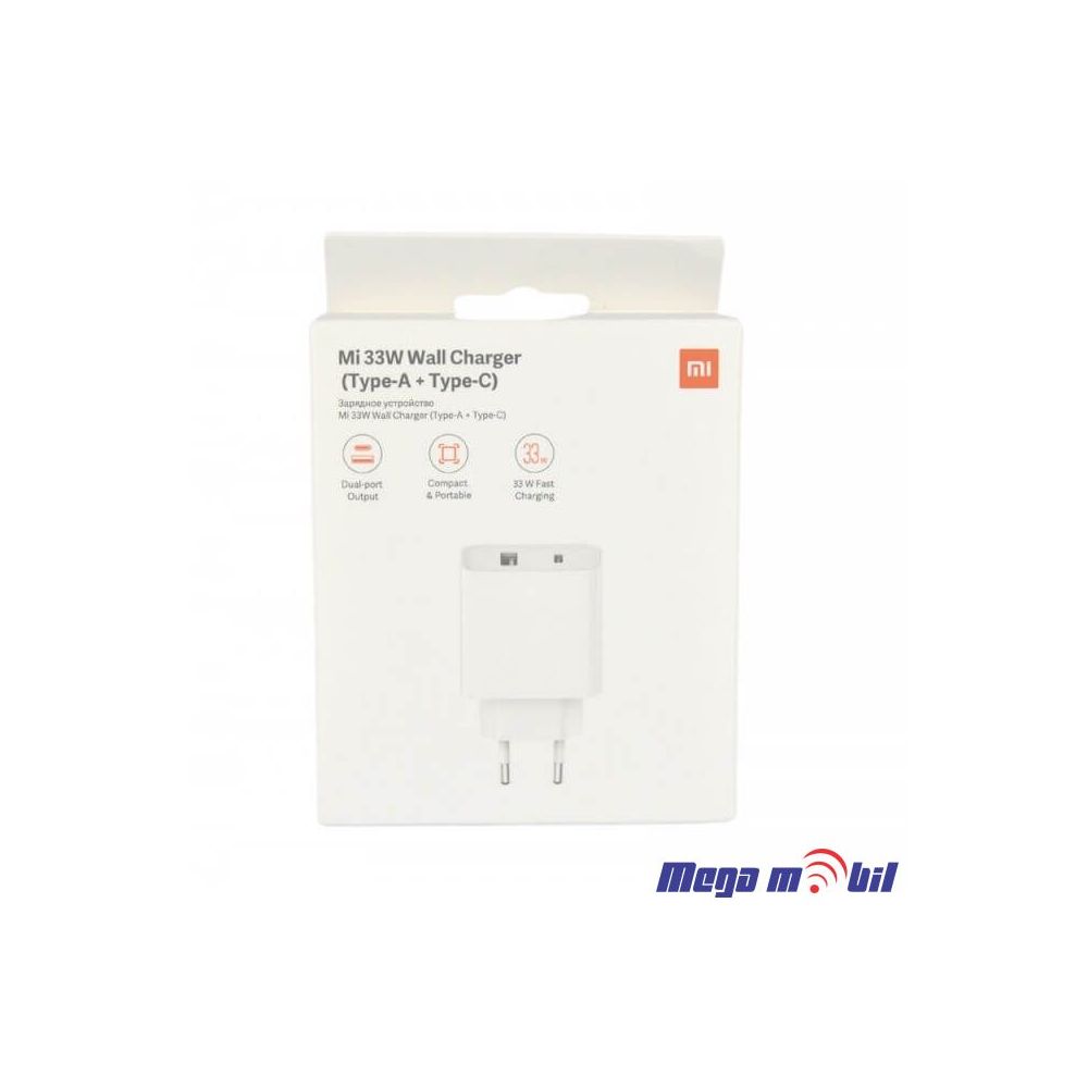 Polnac 220V Xiaomi 33W Fast Charger so kabel